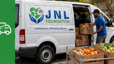 JNL Foundation transportation van serving the community