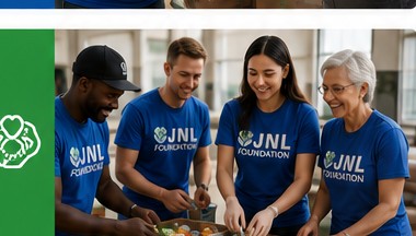 JNL Foundation volunteers standing together